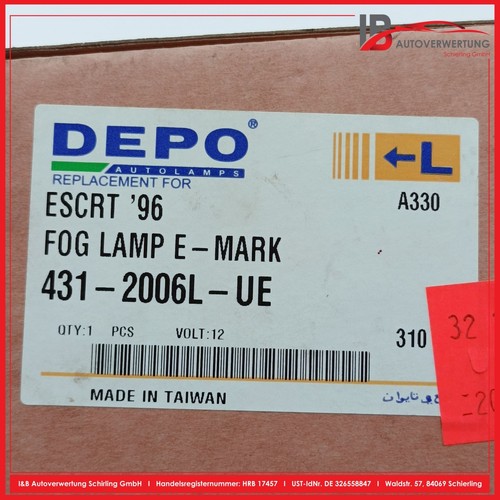 FORD ESCORT Nebelscheinwerfer links 431-2006L-UE 08-431-2006L DEPO //NEU// - Bild 6 von 6