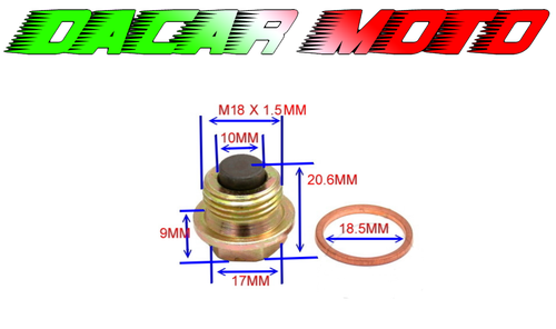 Magnetic Oil Drain Plug Harley Davidson VRSCDX 1250 V-Rod 2014 2015 2016