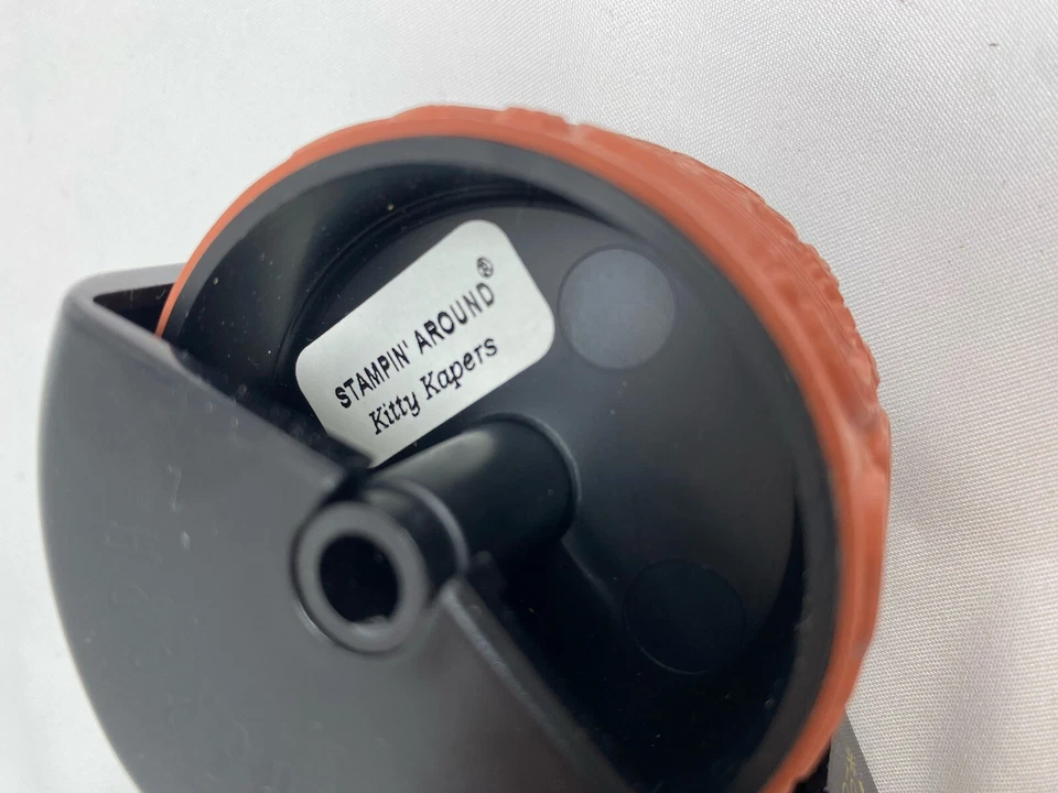 Stampin Up Kitty Alcaparras Rollagraph Goma Estampilla Rueda KITTENS GATOS Con Mango Foto 4 de 4
