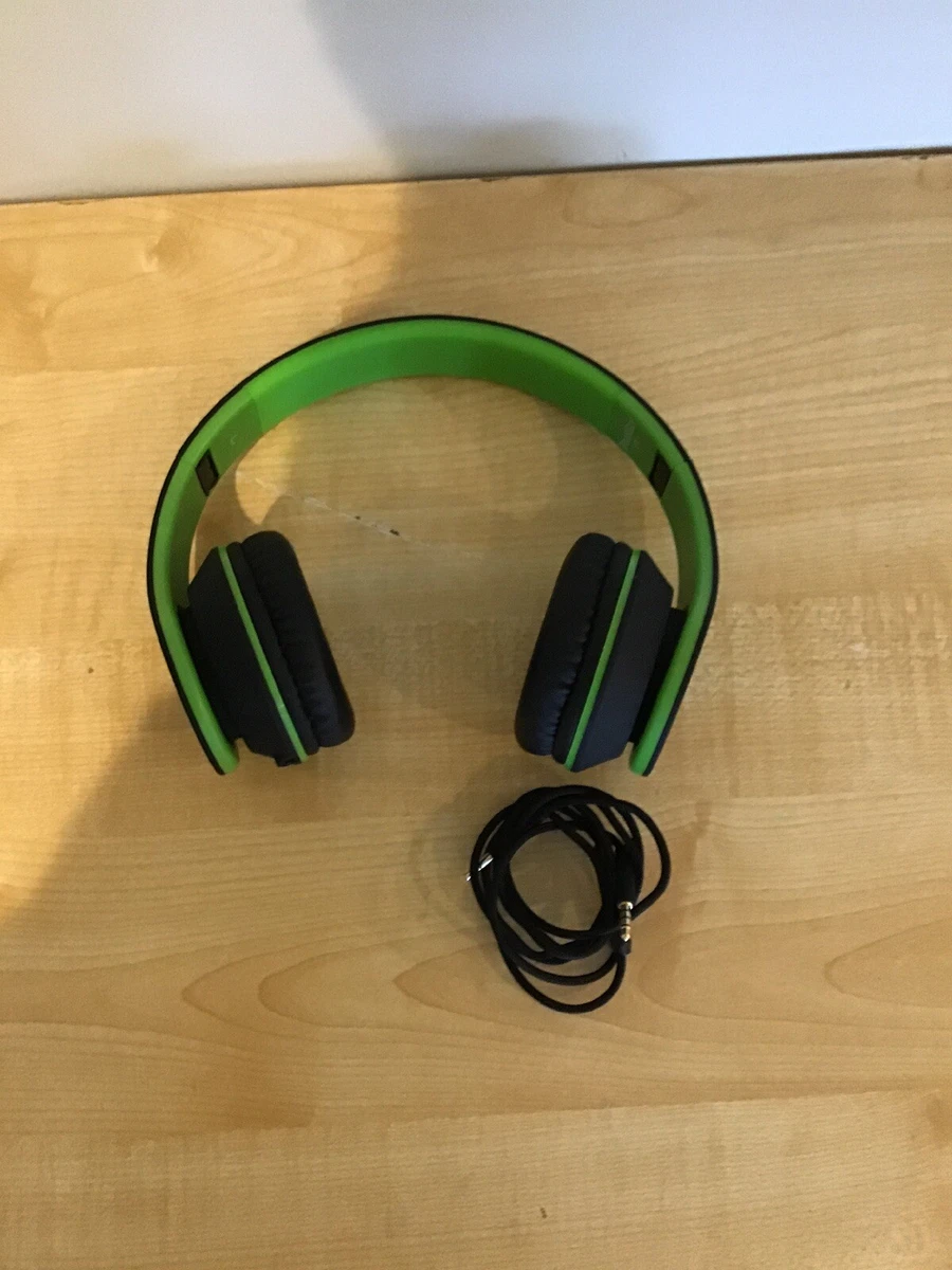 BestGot Headphones Green And Black With Microphone eBay