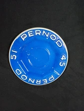 Vintage Pernod 45 Pernod 51 Ceramic Blue & White Ashtray