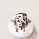 Vintage Scottish Rampant Lion silver ring, the emblem of Scottish Kings.