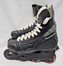 ROLLLERBLADE Inline Hockey Skates Roller Blades Size 7-BLACK HOLE Wheels