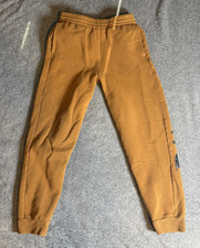 Carhartt Boys XL 18-20 Fits like L Brown Fleece Jogger Pants Logo Pull-On