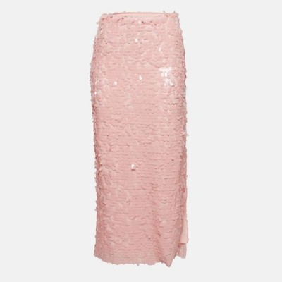 ROTATE BIRGER CHRISTENSEN Midirock rosa Pailletten Caitlin M