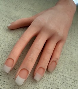 Practice Left Hand for Acrylic Nails Manicure Nail Art Training Paint Design