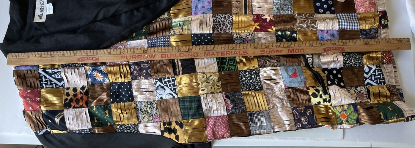 Vintage WE BE BOP Jacket Patchwork Multicolor Fab… - image 7