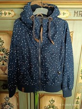 Naketano Damen Überziehjacke – L (40/12) | Blau mit bunten Punkten 🎨✨