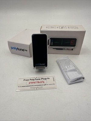 TC Electronic PolyTune Clip Black Clip on Polyphonic Head Stock Tuner Working