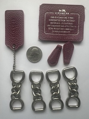 小物 Authentic COACH 12 Hang Tags Lot OEM Authentic Coach Hang Tag Creed Patch Hardware Lot Purse Repair