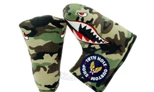 Fighter Plane P-40 Head Cover for Blade & Midsize Mallet Golf Putter, Camouflage