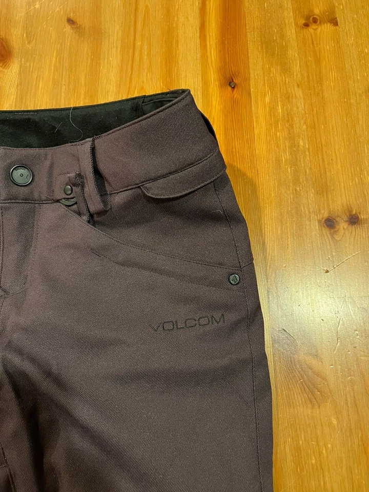 Pantalones de nieve Volcom rojos borgoña fieles a esto esquí snowboard para mujer XS elásticos Foto 4 de 4
