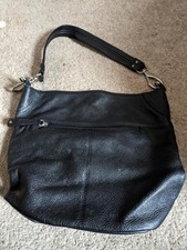 STONE CO purse - shoulder bag - crossbody - black leather - tote - satchel