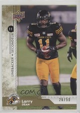 2018 Upper Deck CFL Gold 26/50 Larry Dean #66 o1h