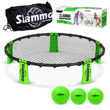 GoSports Slammo Outdoor Game Set - Beach Lawn Game Set - Includes 3 Balls, Carry