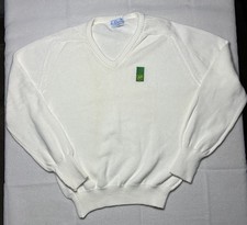 VTG Pickering The Kimberton Co BP Logo V-Neck Sweater Sz Medium USA Made