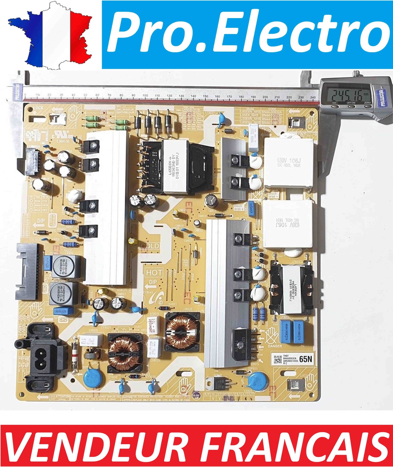Carte PSU Samsung BN44-00932A stable pour réparer l'image vacillante de votre téléviseur