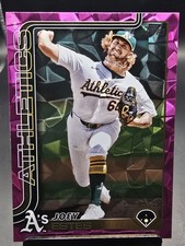2025 Topps #445 Joey Estes Pink Diamante Foil
