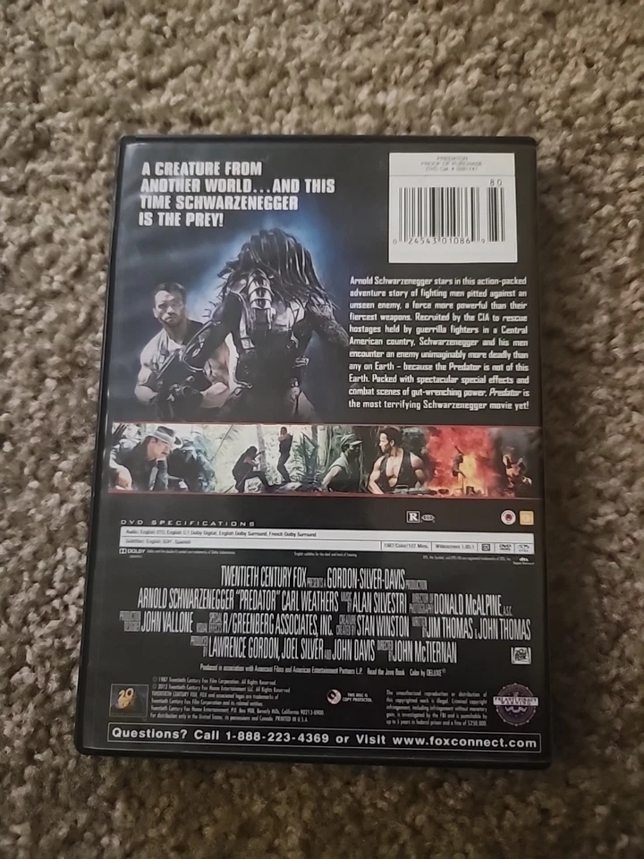 Predator (DVD, 1987) - Image 2 of 3