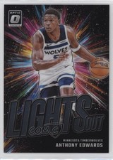 2024-25 Panini Donruss Optic Lights Out Anthony Edwards #15 10no