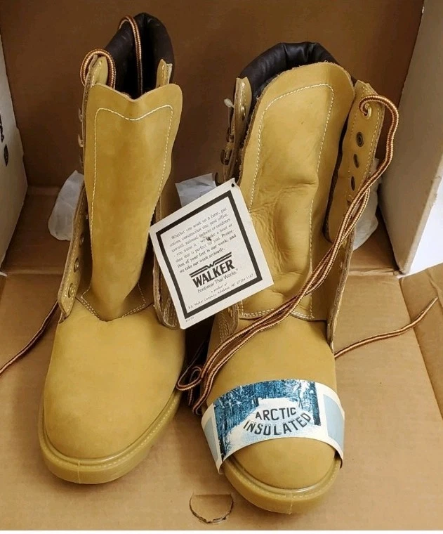 New with tags and box rare vintage walker oil resistant men's boots size 8.5 - Image 2 of 4