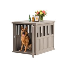 42 Inch Dog Crate Furniture Lockable Dog Kennel Indoor for Large Dogs and Med...