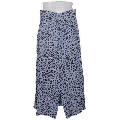 Women Essentials by Tchibo, Maxirock, Größe: 40, Blau, Viskose, Leopard #4UN