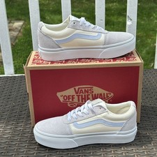 New Vans Color Pop Ward Platform Low Top Suede Sneakers Girls Kids Size 4 Youth