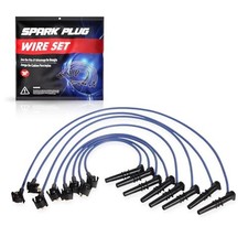 ENA Blue Spark Plug Wire Set Compatible with Mercury Lincoln Ford F150 F250 E150