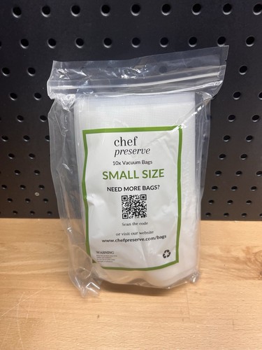 Chef Preserve Vacuum Sealer Seal Bags 10 Small New In Package - Picture 1 of 2