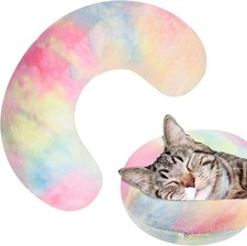 Dog Anxiety Calming Pillow, Pet Neck Pillow for Little Dog Cats Sleep, Soft M 