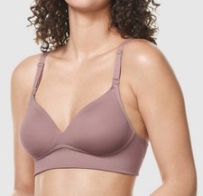 WARNERS All Over Smoothing Bliss Convertible Bra 36DD Wireless Mauve Pink NWT