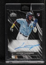2024 Topps Chrome Black Auto Junior Caminero #CBA-JCA Auto 0b7z