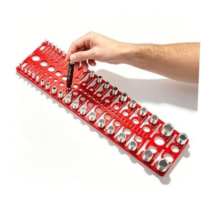 22 standard/sae & 18 metric nut and bolt thread measuring 66 Thread Checker