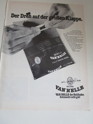 Vanelle Tabak, Holländer- Reklame Werbeanzeige Original-Werbung