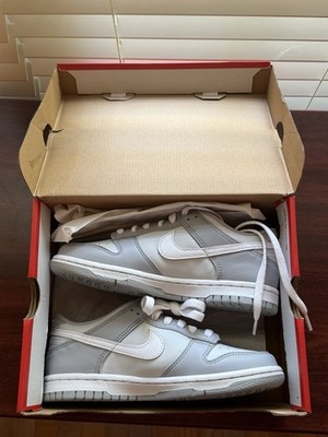 Size 4.5Y - Nike Dunk Low Pure Platinum Wolf Grey VNDS