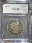 1902 O Barber Half Dollar ICG G-6 IDC Verified