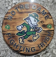 15" Handmade Notre Dame Fighting Irish New Logo Wall Sign