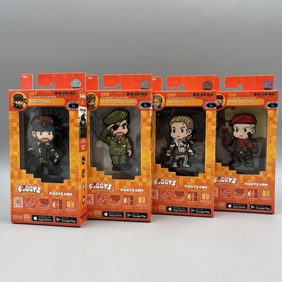 FiGGYZ Metal Gear Solid 3 Pop Magnet Collectible Complete Set of 4 - 2nd Ed. NEW