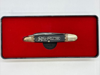 SCHRADE OLD TIMER 1958-2008 50TH ANNIVERSARY BONE STOCKMAN KNIFE