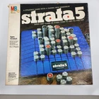 Vintage 1984 Milton Bradley Strata 5 Strategy Building Board Game Fully Complete