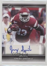 2017 Leaf Draft Auto Jeremy Sprinkle #A-JS2 Auto 03rx