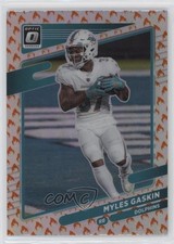 2021 Panini Donruss Optic Fire Prizm Myles Gaskin #61 g0i