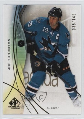 2024-25 Upper Deck SP Game Used Legends Gold 35/149 Joe Thornton #175 HOF 1e0v