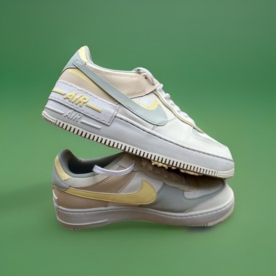 Women Nike Air Force Sz 1 1 Shadow Low Sail Light Silver Citron Tint DR7883-101