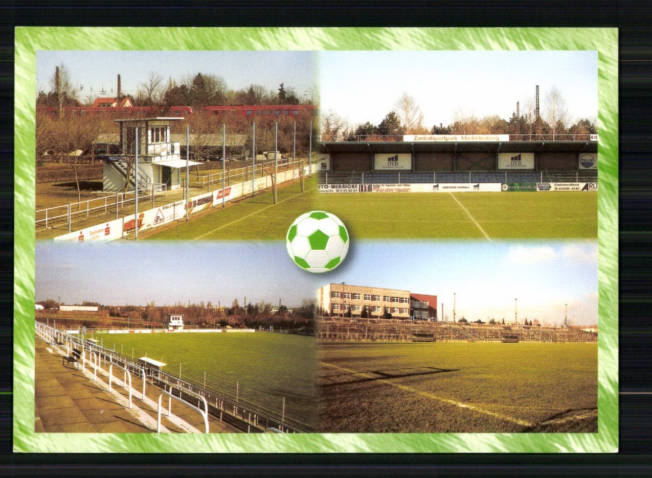 Stadionpostkarte Zentralsportplatz Markkleeberg Kickers 94 Markkleeberg+A 247483