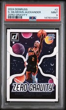 2024 PANINI DONRUSS ZERO GRAVITY #2 SHAI GILGEOUS-ALEXANDER PSA 9