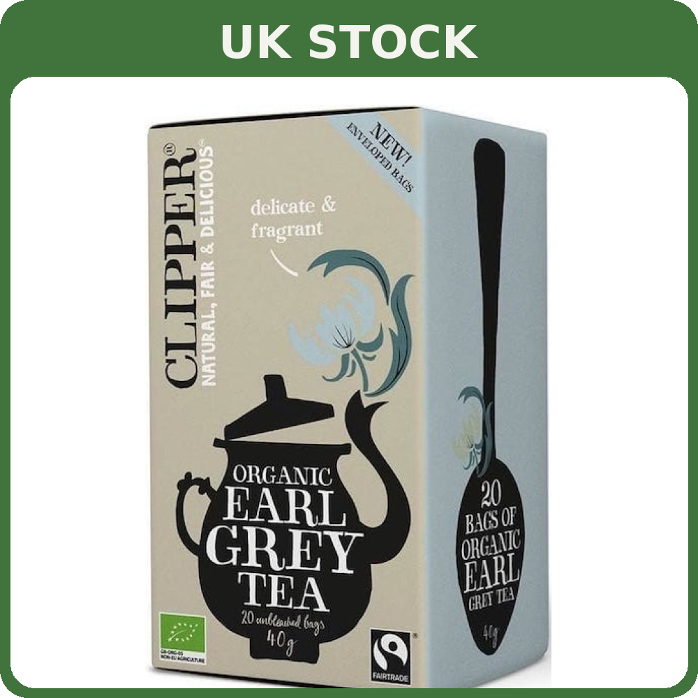 Organic Early Grey Tea (20 x 2g) 40g Clipper