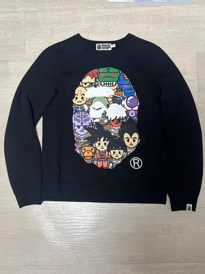 AAPE BY A BATHING APE x Dragon Ball Collaboration Sweatshirt black Size XS