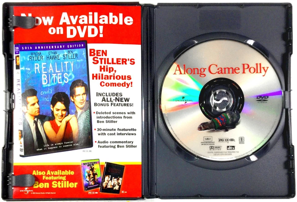 Along Came Polly (DVD, 2003, Widescreen)    Jennifer Aniston   Ben Stiller - Image 3 of 3